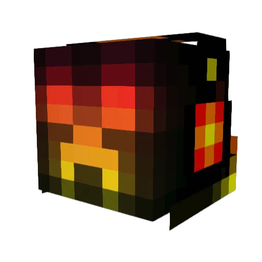 minuspower Minecraft avatar head, 3D render