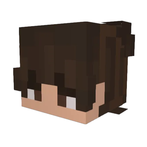 minut_pire Minecraft avatar head, 3D render