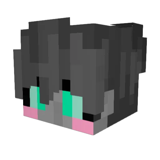 minuvix Minecraft avatar head, 3D render