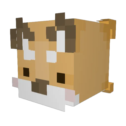 minx_tm Minecraft avatar head, 3D render