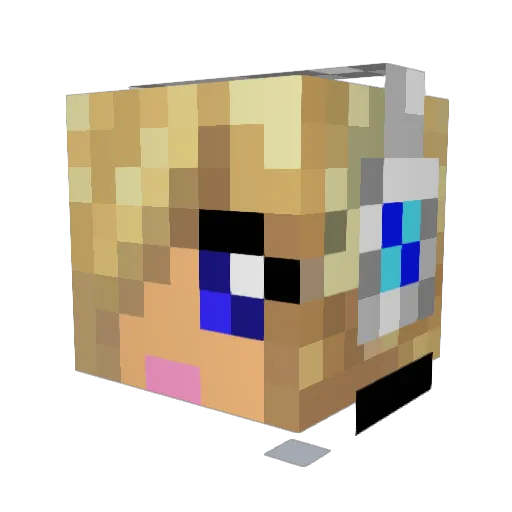 minxy2383 Minecraft avatar head, 3D render