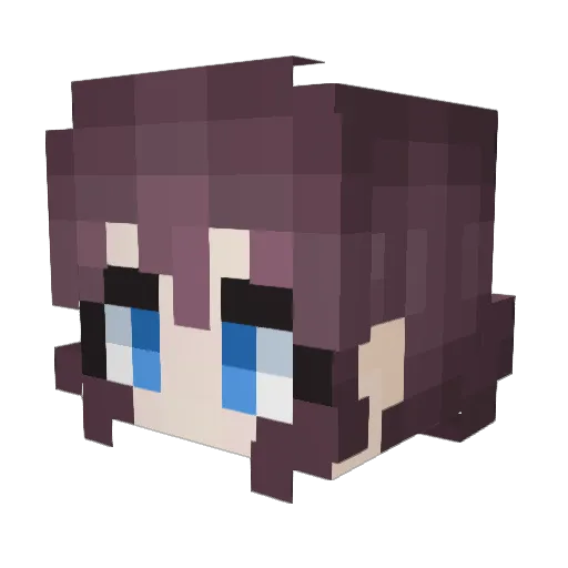 minyi0130 Minecraft avatar head, 3D render