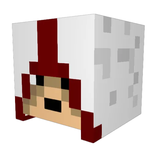minywally101 Minecraft avatar head, 3D render