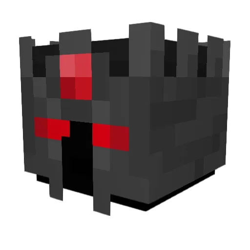 minziman Minecraft avatar head, 3D render