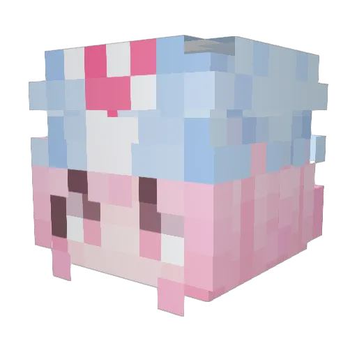 mio11111 Minecraft avatar head, 3D render