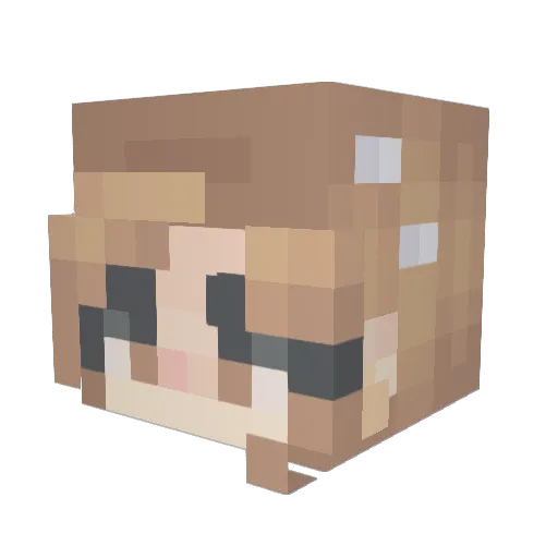 mio196 Minecraft avatar head, 3D render