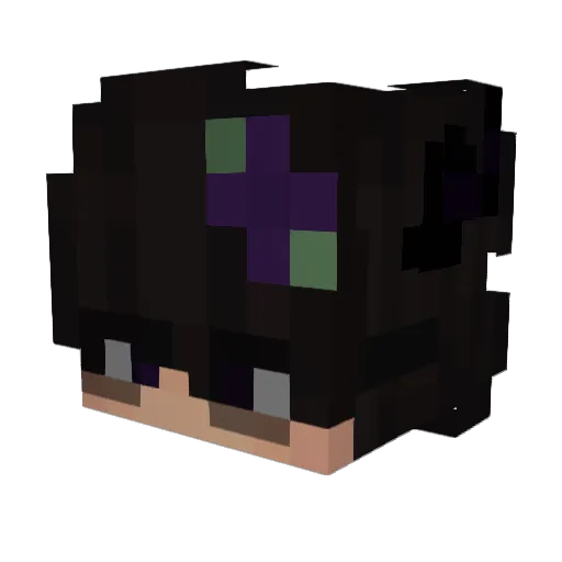 mio6 Minecraft avatar head, 3D render
