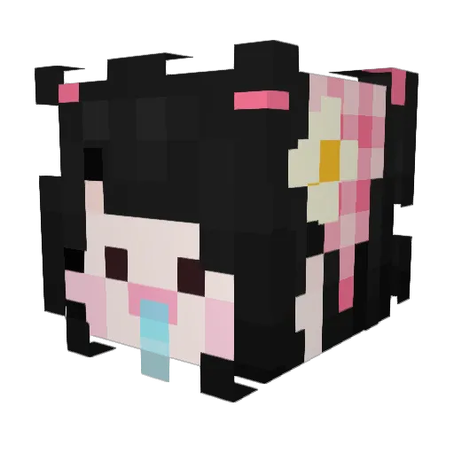 mio_ng Minecraft avatar head, 3D render