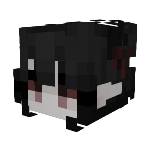 mioauw Minecraft avatar head, 3D render