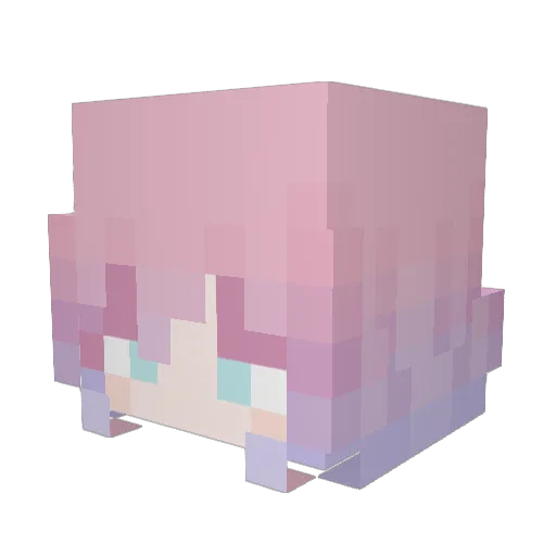 miodeqqq Minecraft avatar head, 3D render