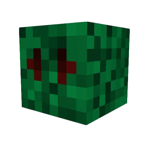 miolit Minecraft avatar head, 3D render