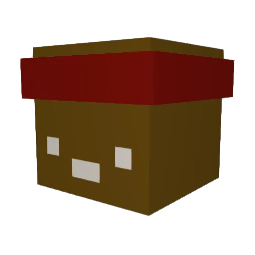 mionbi Minecraft avatar head, 3D render