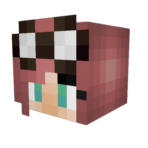 mionedes Minecraft avatar head, 3D render