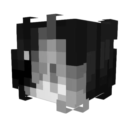 miosuka Minecraft avatar head, 3D render