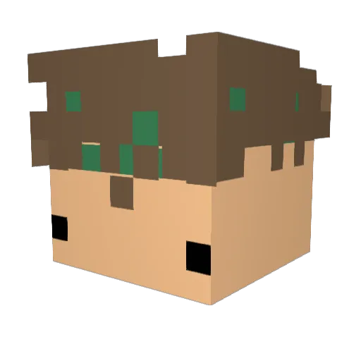 miotikk Minecraft avatar head, 3D render