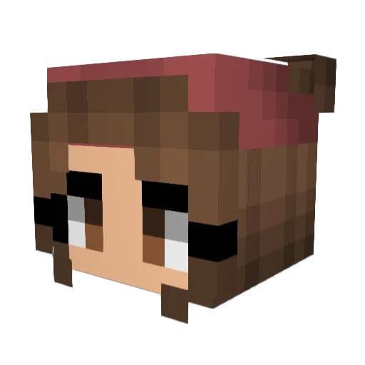 mip_mees Minecraft avatar head, 3D render