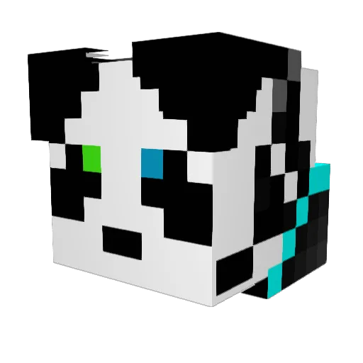 miper_sachYT Minecraft avatar head, 3D render