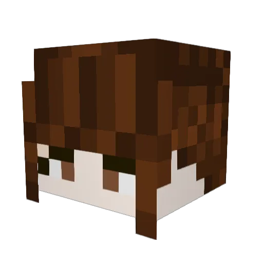 miqito Minecraft avatar head, 3D render