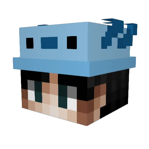 mir734 Minecraft avatar head, 3D render