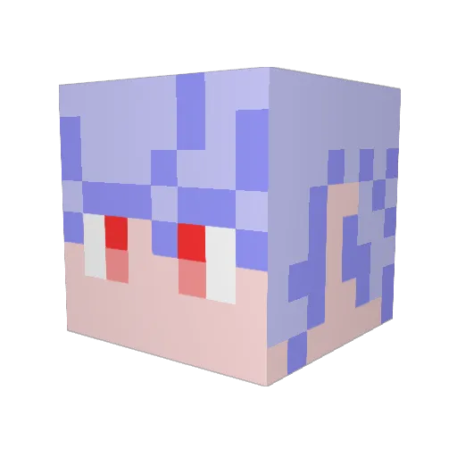 mira_pr Minecraft avatar head, 3D render