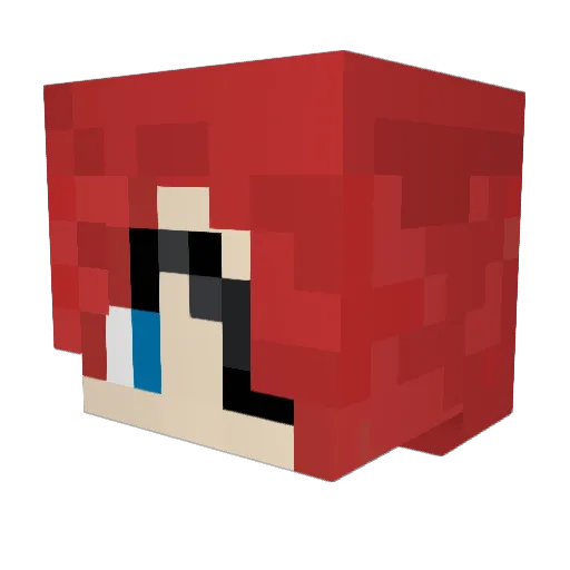 miraakyt Minecraft avatar head, 3D render