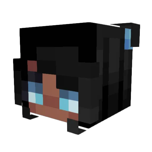 mirablu Minecraft avatar head, 3D render