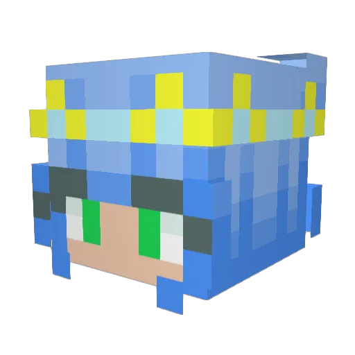 miraclear99 Minecraft avatar head, 3D render