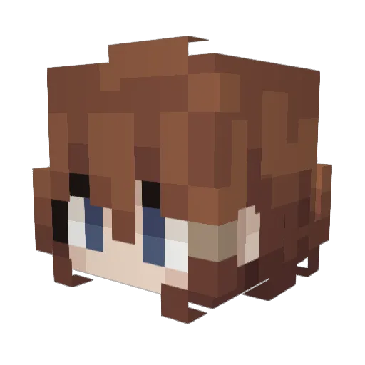 mirageblossoms Minecraft avatar head, 3D render