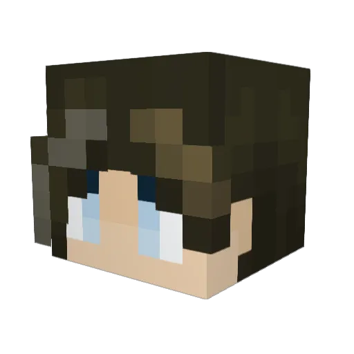mirageeeeeee Minecraft avatar head, 3D render