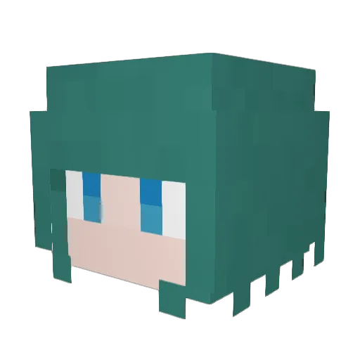 miraim Minecraft avatar head, 3D render