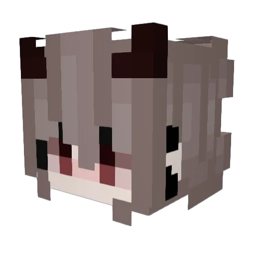 mirakzm Minecraft avatar head, 3D render