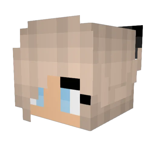 miranda_24 Minecraft avatar head, 3D render