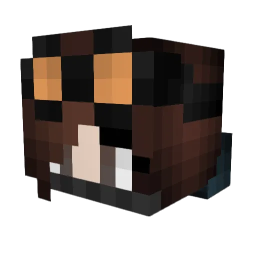 miranda_angel Minecraft avatar head, 3D render