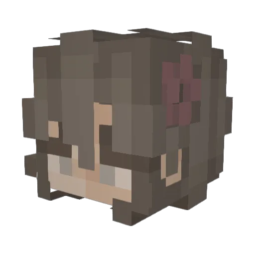 mirandumbb Minecraft avatar head, 3D render