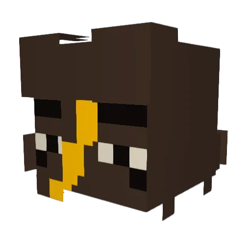 miratheterrible Minecraft avatar head, 3D render