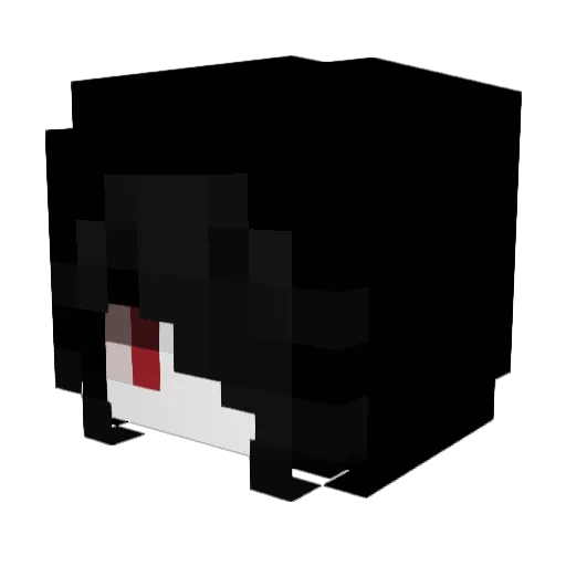 mirayxzz Minecraft avatar head, 3D render