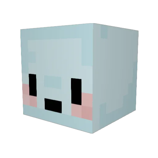 mirbelin Minecraft avatar head, 3D render