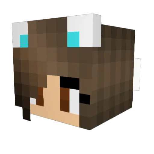 mirca21 Minecraft avatar head, 3D render