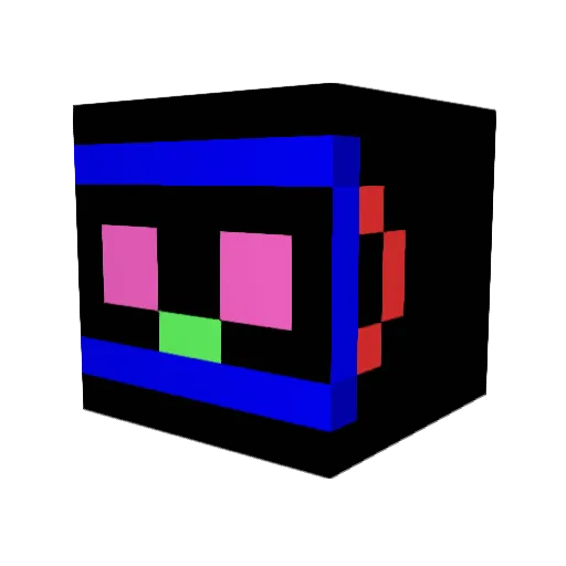 mireko Minecraft avatar head, 3D render