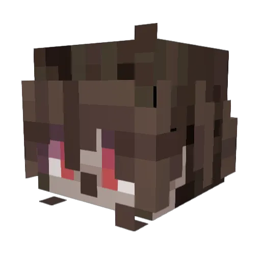 mireskia Minecraft avatar head, 3D render