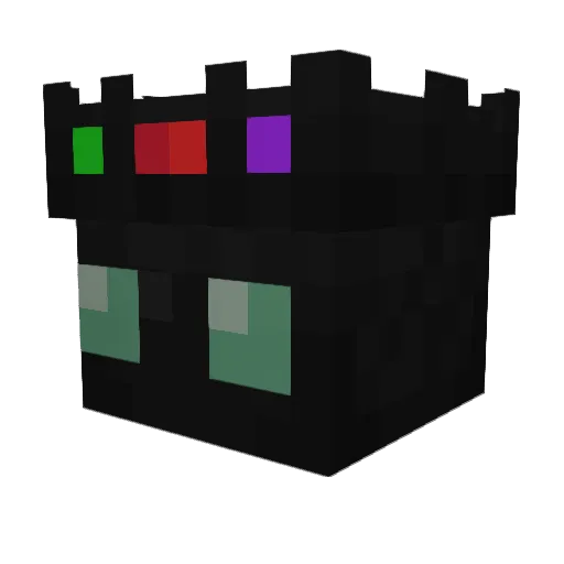 mirexq Minecraft avatar head, 3D render