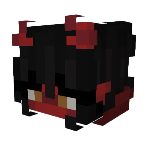 mirhime Minecraft avatar head, 3D render