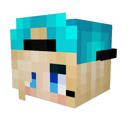 miriam0810 Minecraft avatar head, 3D render
