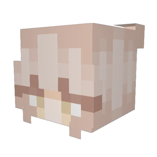 mirikell Minecraft avatar head, 3D render