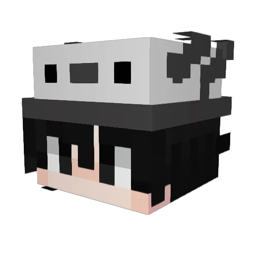 mirindaje Minecraft avatar head, 3D render
