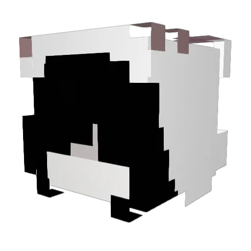 mirmiii Minecraft avatar head, 3D render