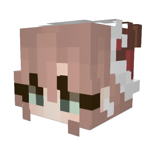 mirminator Minecraft avatar head, 3D render