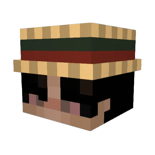mirn0_ Minecraft avatar head, 3D render