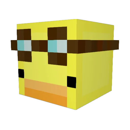 mirolo_ Minecraft avatar head, 3D render