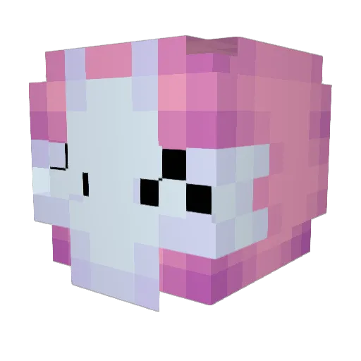 mironaza Minecraft avatar head, 3D render